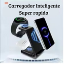 Carregador 3 em 1, sem fio para Celular, Fone de ouvido, Smartwatch